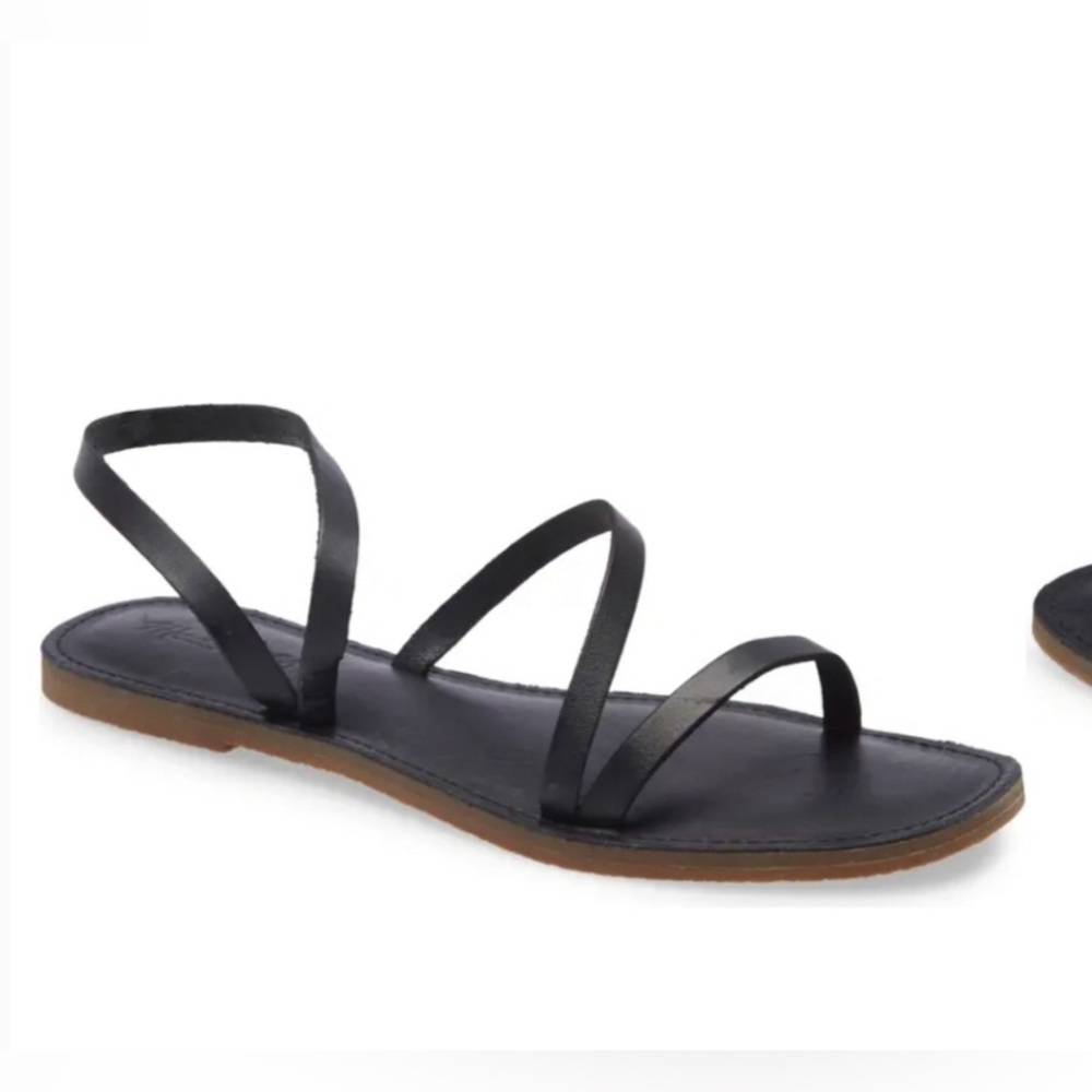 Madewell Black Leather Sandals